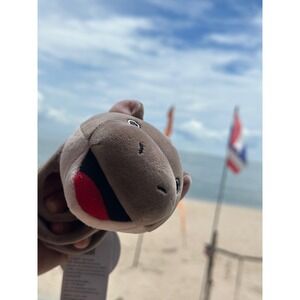 Moo Deng Pygmy Hippo Plush Hippo Hand Puppet Stuffed Animal Toy Kawaii Cute